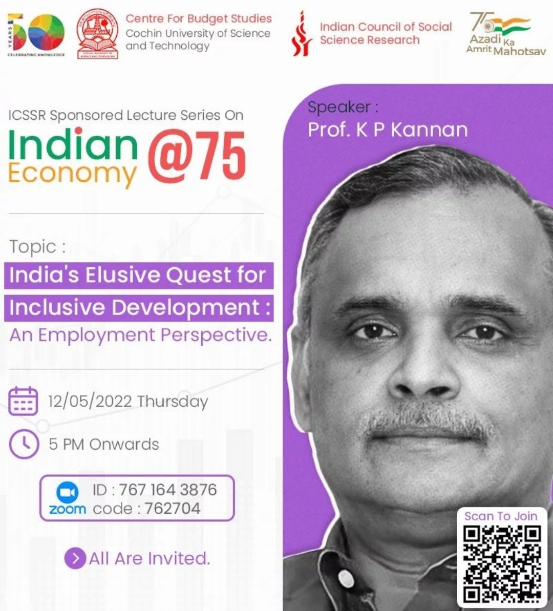 ICSSR Lecture Series : Inclusive development