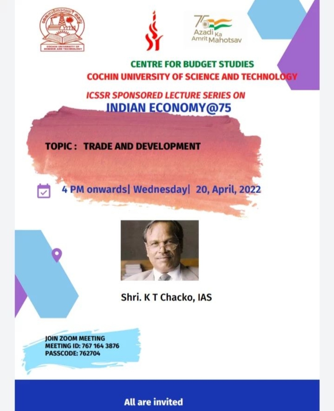 ICSSR Lecture Series : Trade and Development