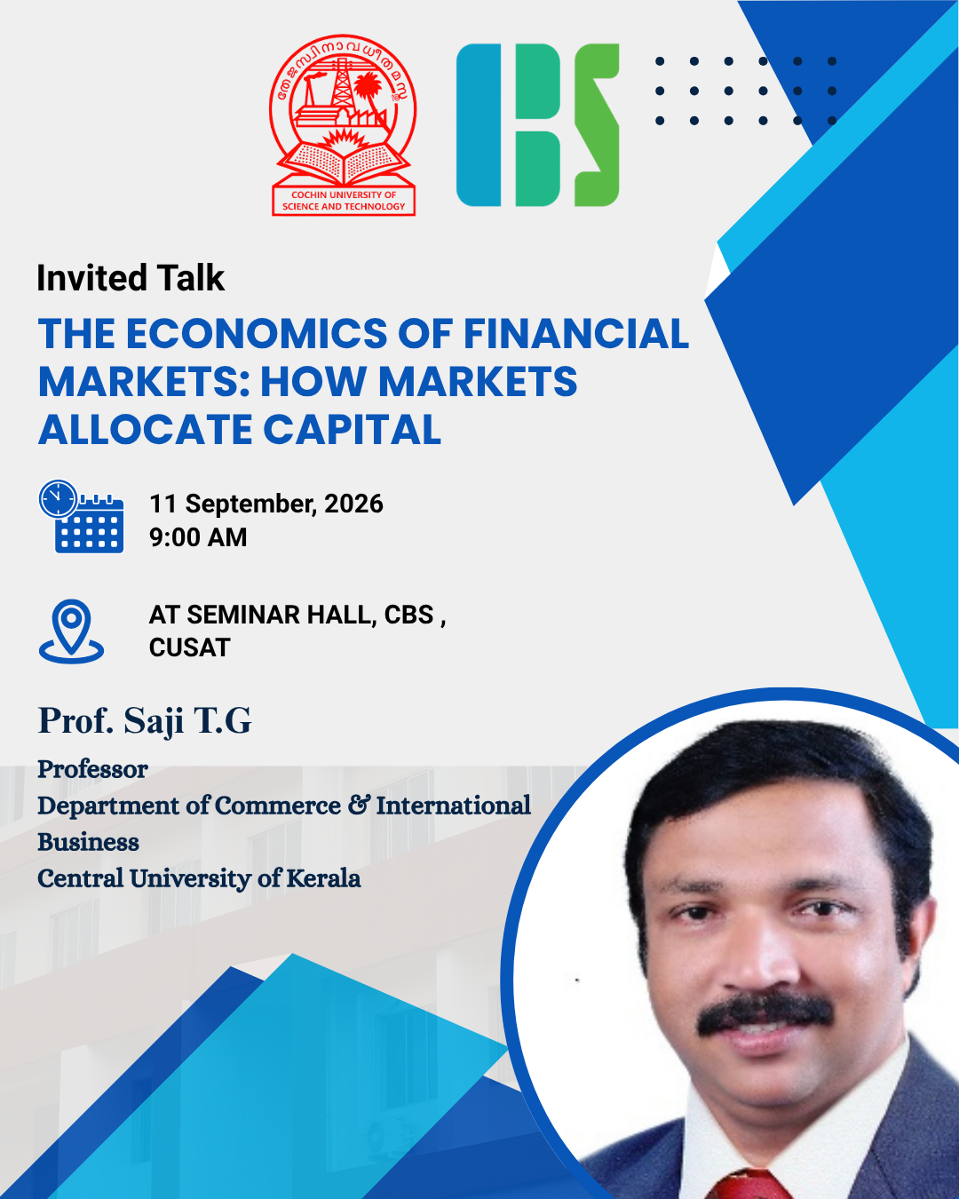 Invited Talk: The Economics of Financial Markets: How Markets Allocate Capital