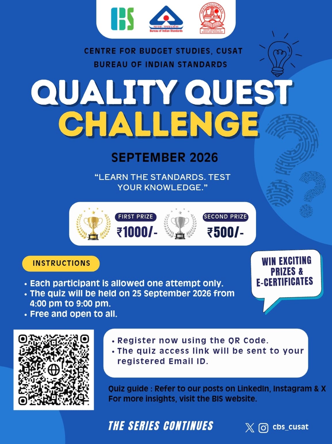 Quality Quest Challenge- September 2026