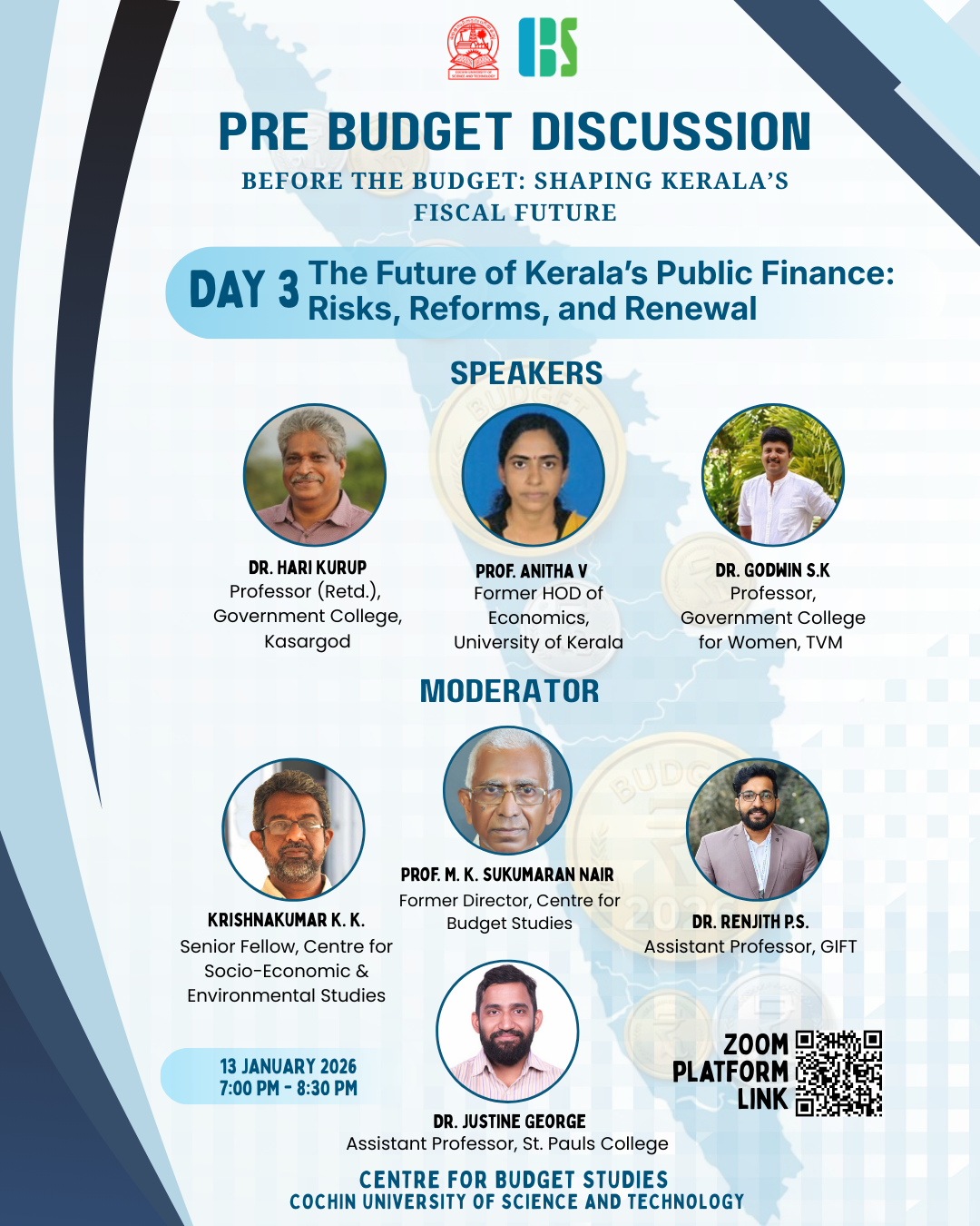 Pre-Budget Discussion Day 3: The Future of Kerala's Public Finance: Risks, Reforms and Renewal