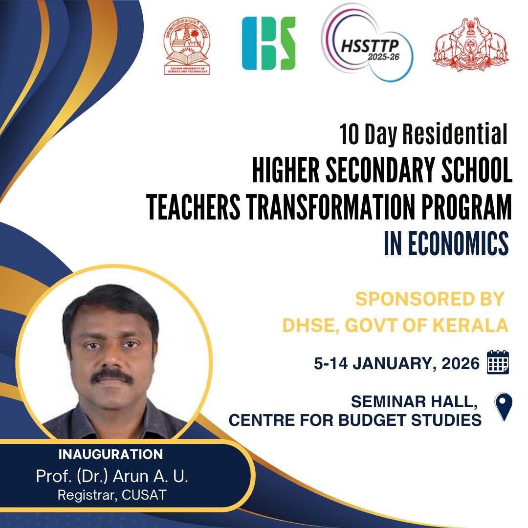 Higher Secondary School Teachers Transformation Programme (HSSTTP) in Economics 2026- Inauguration