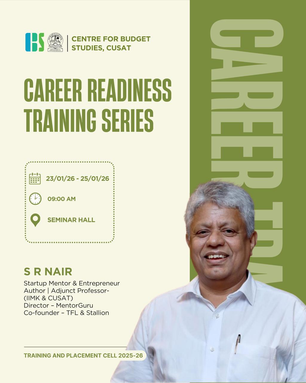 Career Readiness Training Series - S R Nair